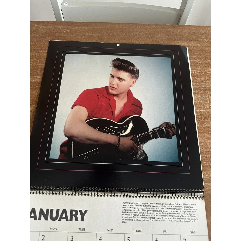 VINTAGE 1995 ELVIS PRESLEY CALENDAR UNMARKED‎